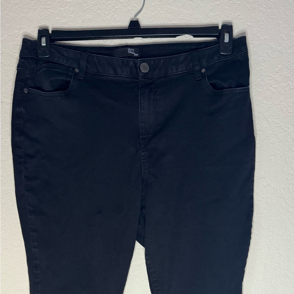 1822 Denim Women’s Black Skinny Jeans Size 20W